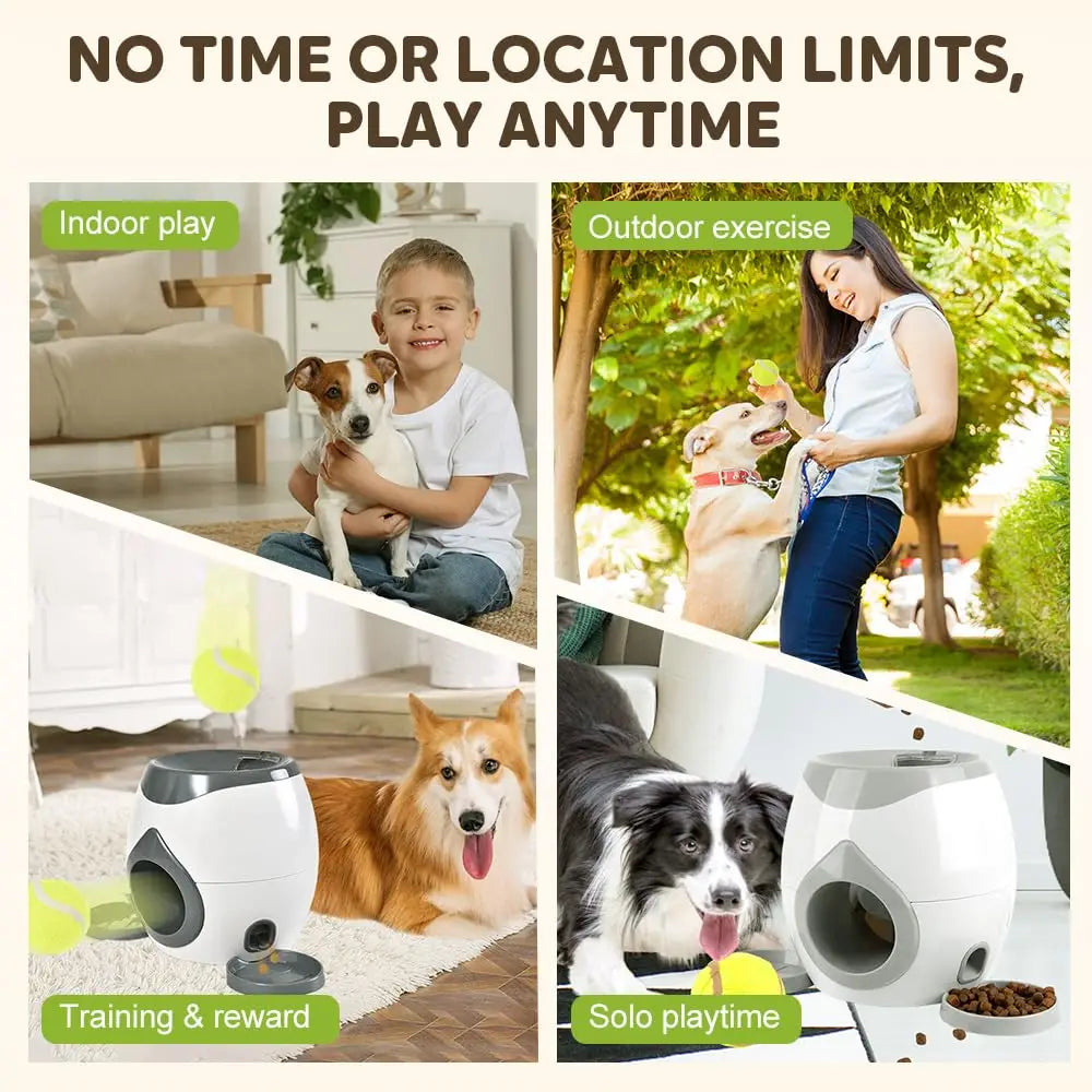 Dog Ball Thrower with Treat Dispenser