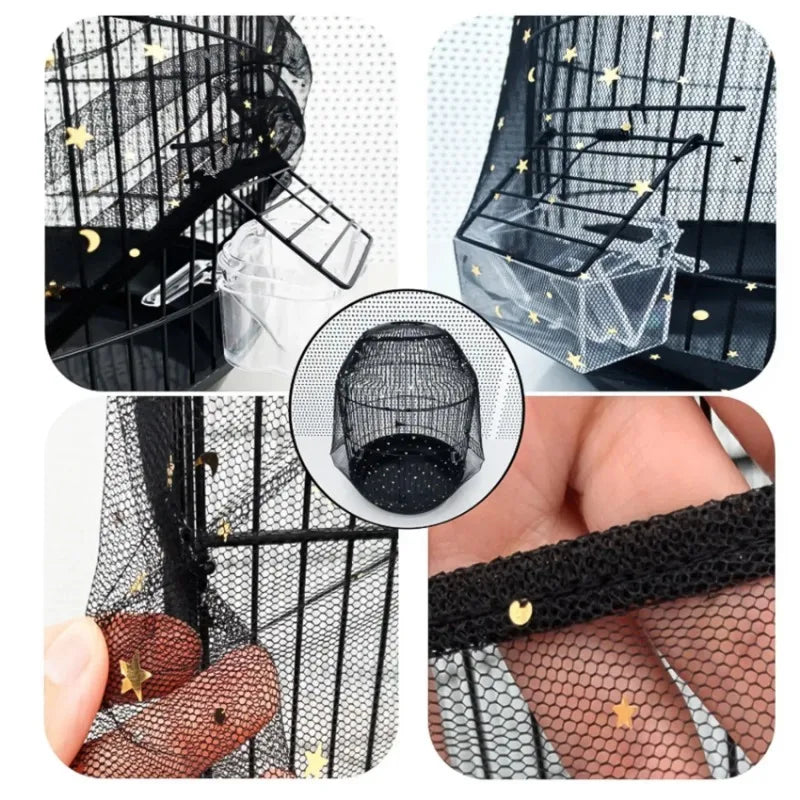 Mesh Bird Cage Cover (Easy Clean)