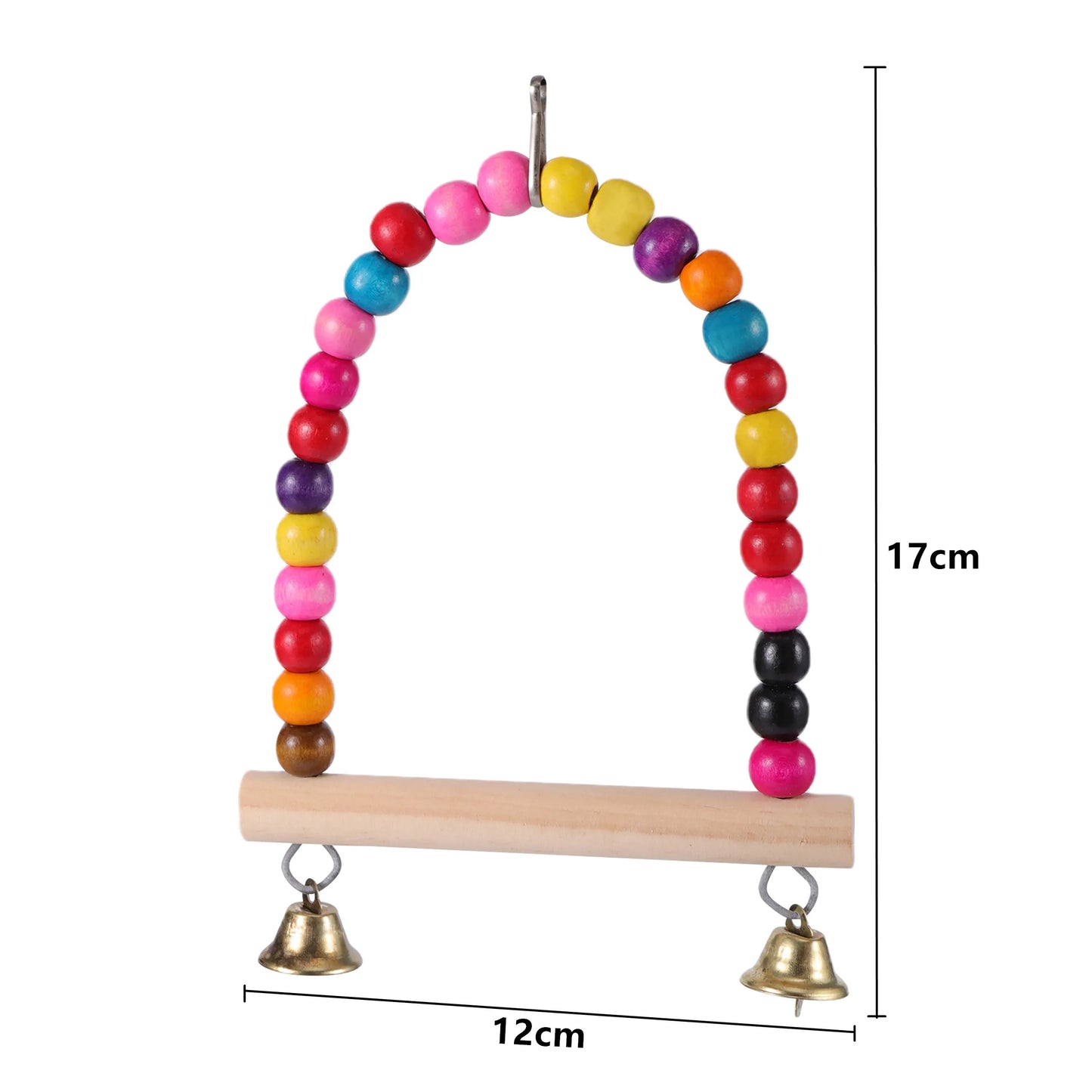 Parrot Cage Toy Set: Swings, Chews & Perches