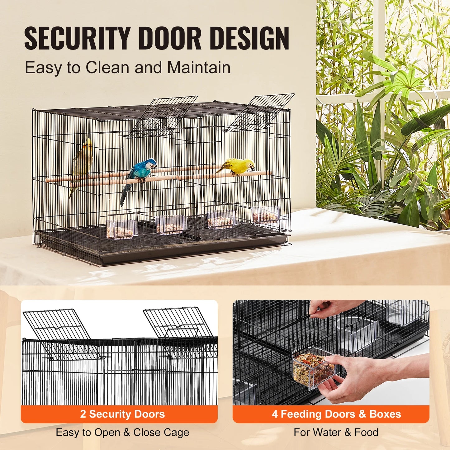 VEVOR 30" Stackable Flight Bird Cage