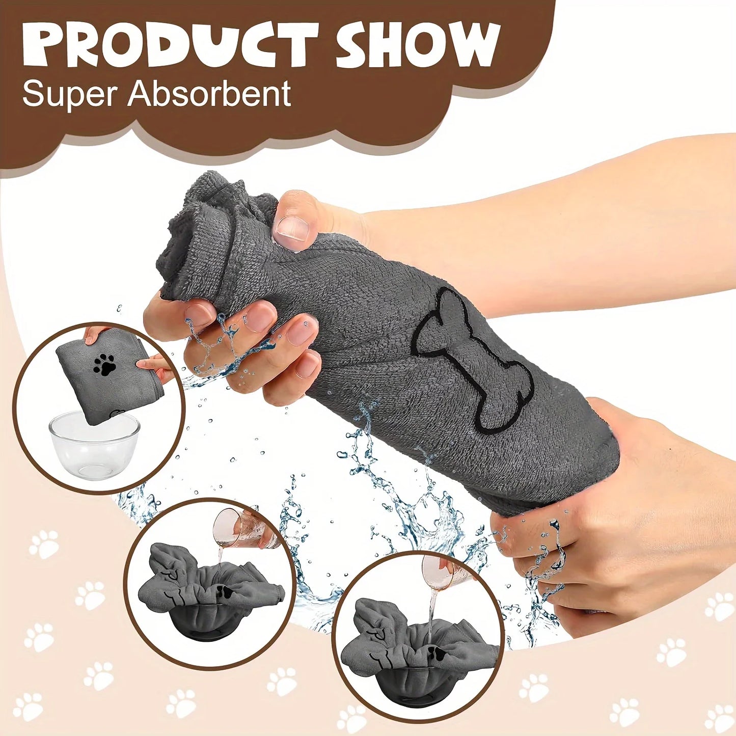 Super Absorbent Quick-Dry Microfiber Dog Towel