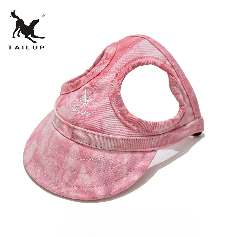 Adjustable Pet Baseball Cap with Ear Holes