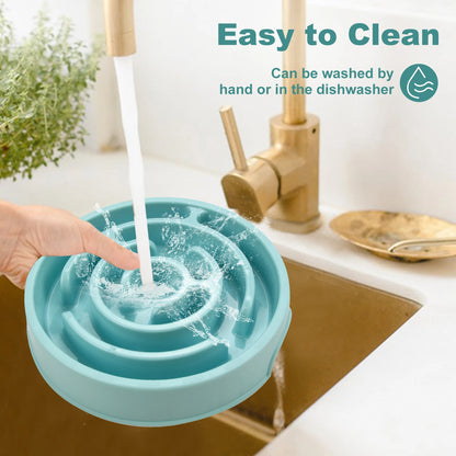 Non-Slip Anti-Gulping Dog Slow Feeder Bowl