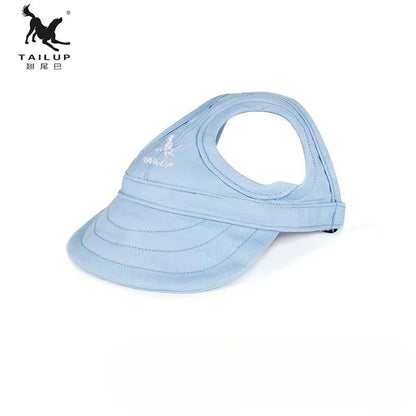 Adjustable Pet Baseball Cap with Ear Holes