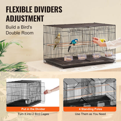 VEVOR 30" Stackable Flight Bird Cage