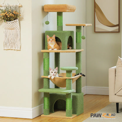 Stable 6-level Cat Condo, Scratching Tree for Multi-Cat Home