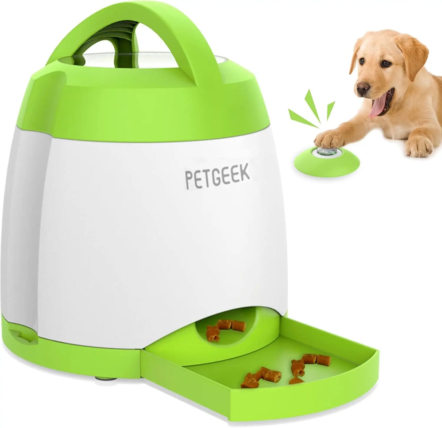 Automatic Treat Dispenser with Remote, Puzzle Memory Training Activity Toy- IQ Training Feeder, Pet Automatic Feeders