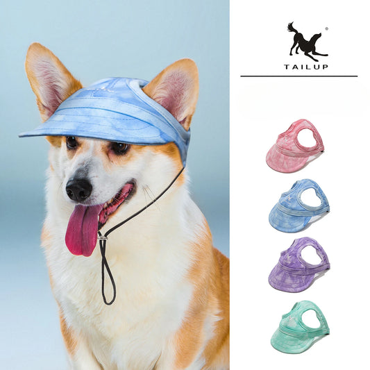 Adjustable Pet Baseball Cap with Ear Holes