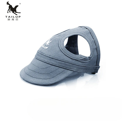 Adjustable Pet Baseball Cap with Ear Holes
