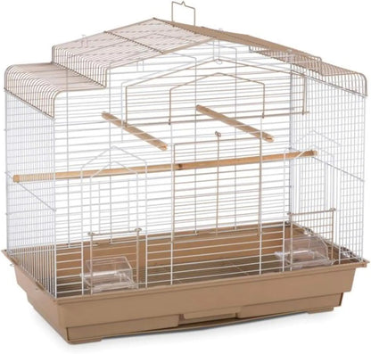 Barn Style Bird Cage for Small Birds & Parrots