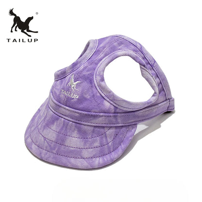 Adjustable Pet Baseball Cap with Ear Holes