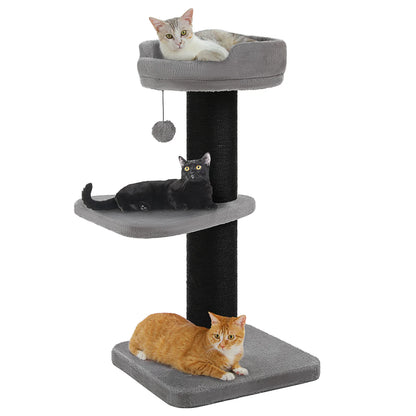 Cats Scratching Post with Top Perch and Napping Ledge
