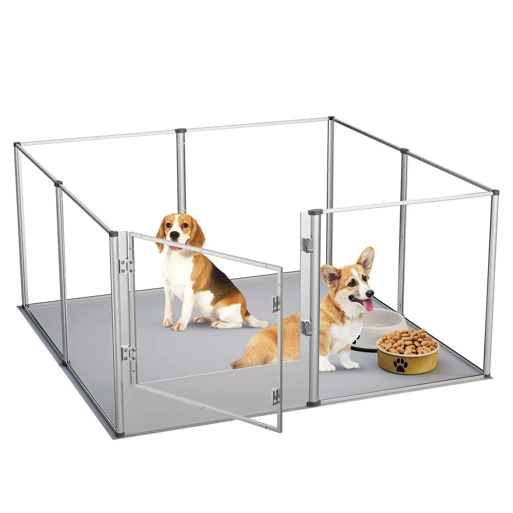 Extra Large Acrylic Pet Enclosure for Small Dogs, Rabbits, Ferrets, Guinea Pigs