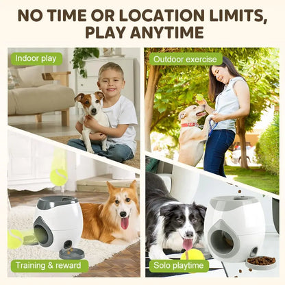Dog Ball Thrower with Treat Dispenser