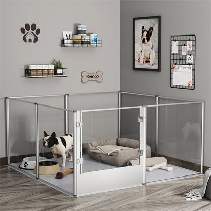 Extra Large Acrylic Pet Enclosure for Small Dogs, Rabbits, Ferrets, Guinea Pigs