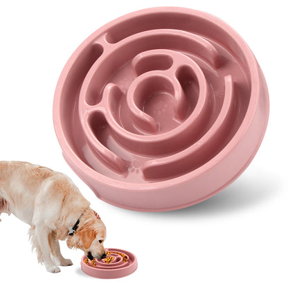 Non-Slip Anti-Gulping Dog Slow Feeder Bowl