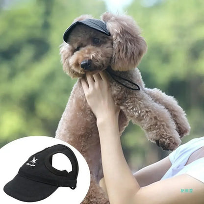 Adjustable Pet Baseball Cap with Ear Holes