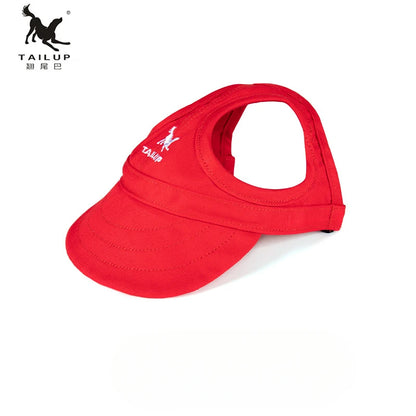 Adjustable Pet Baseball Cap with Ear Holes