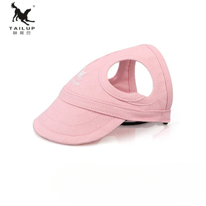 Adjustable Pet Baseball Cap with Ear Holes
