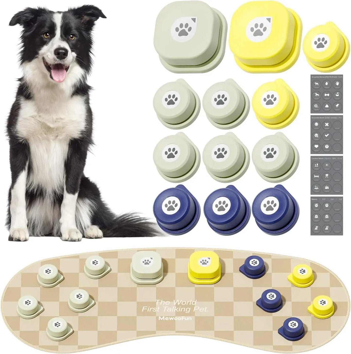 Rechargeable Dog/Cat Talking Buttons with Mat (Multi-Packs)