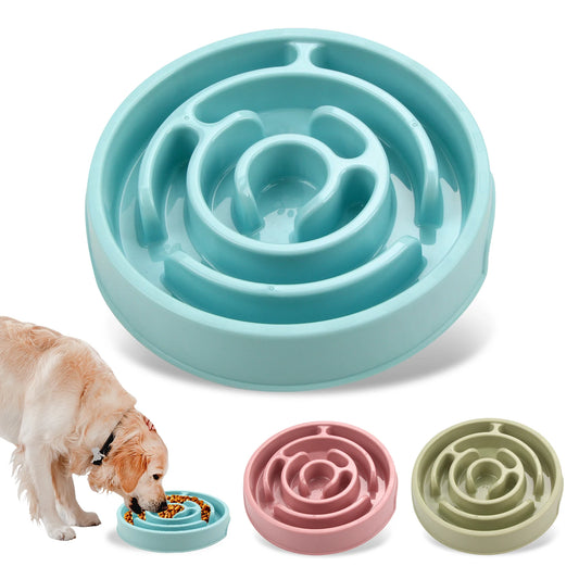 Non-Slip Anti-Gulping Dog Slow Feeder Bowl