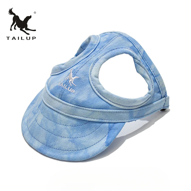 Adjustable Pet Baseball Cap with Ear Holes