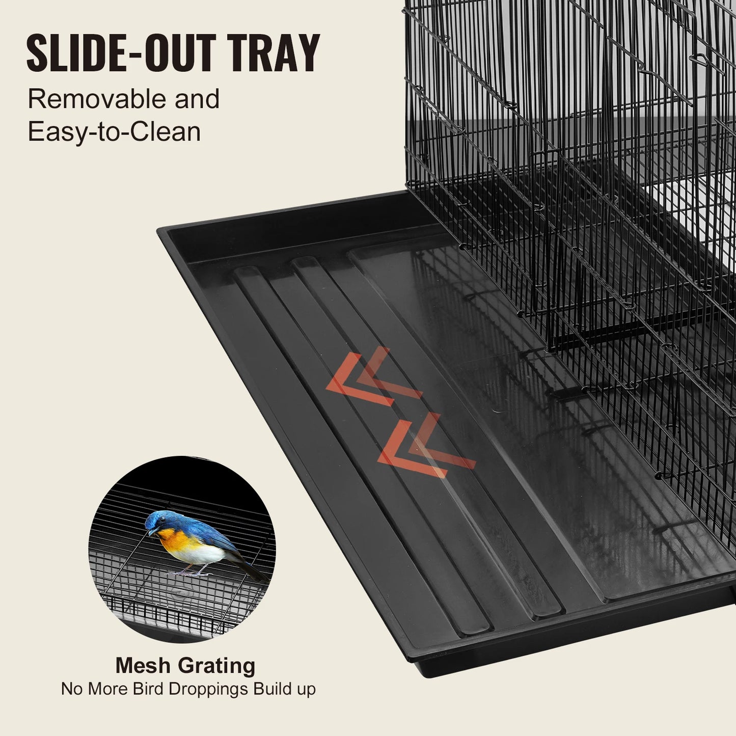 VEVOR 30" Stackable Flight Bird Cage