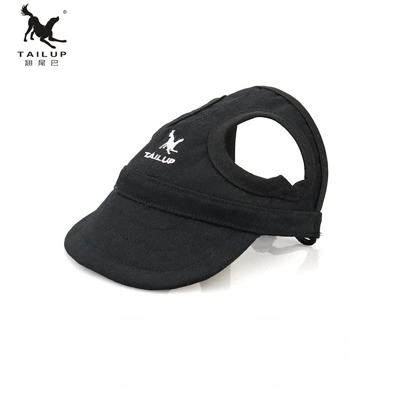 Adjustable Pet Baseball Cap with Ear Holes