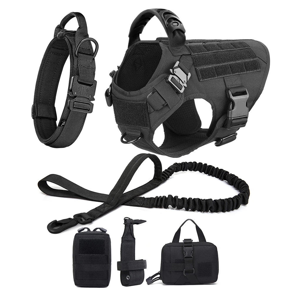 Collar, Harness and Leash Set for Dogs (various sets, many sizes)