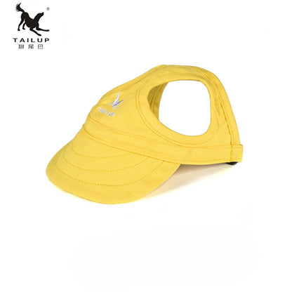 Adjustable Pet Baseball Cap with Ear Holes