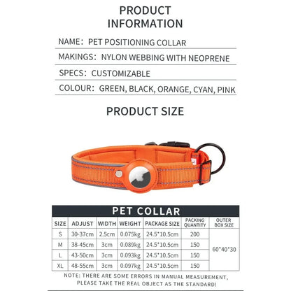 LED AirTag Dog Collar [IPX7 Waterproof]