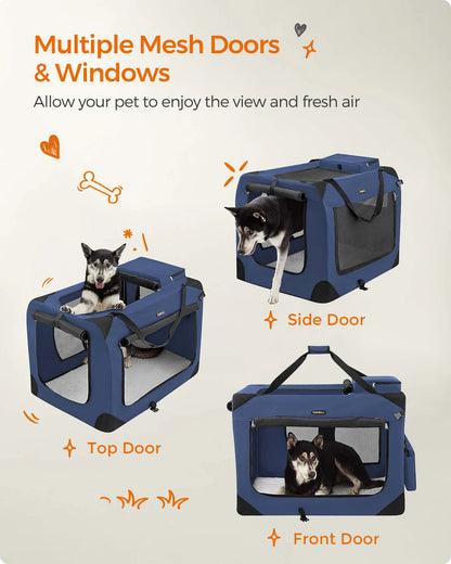 36" Collapsible Soft Travel Cat/Dog Crate