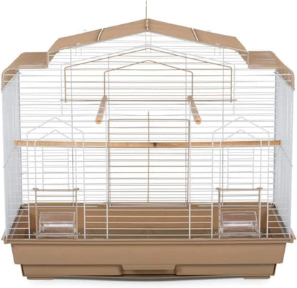 Barn Style Bird Cage for Small Birds & Parrots