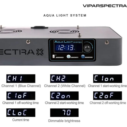 Dimmable Full Spectrum LED Aquarium Light with Remote & Timer