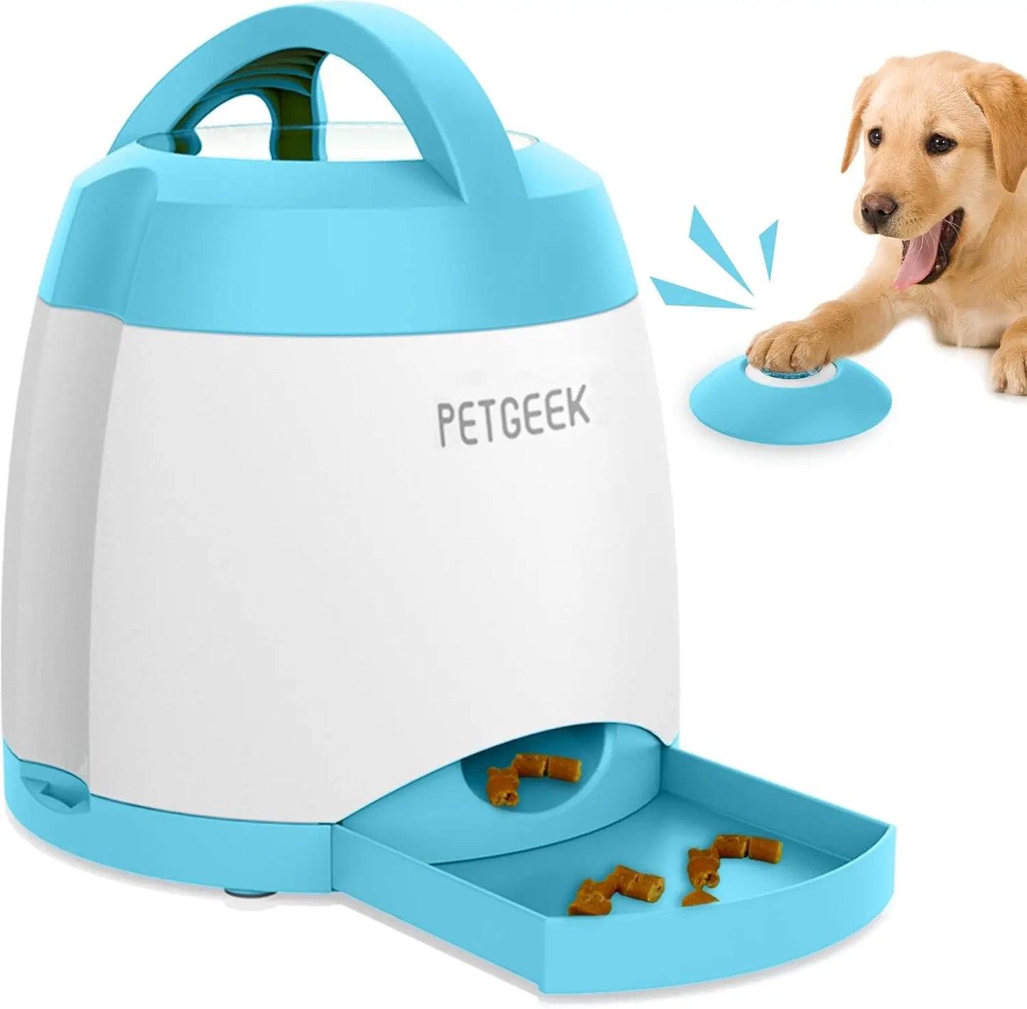 Automatic Treat Dispenser with Remote, Puzzle Memory Training Activity Toy- IQ Training Feeder, Pet Automatic Feeders