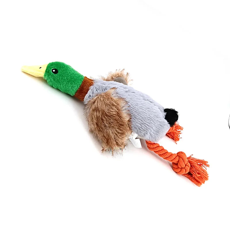 Durable Squeaky Duck Dog Chew Toy